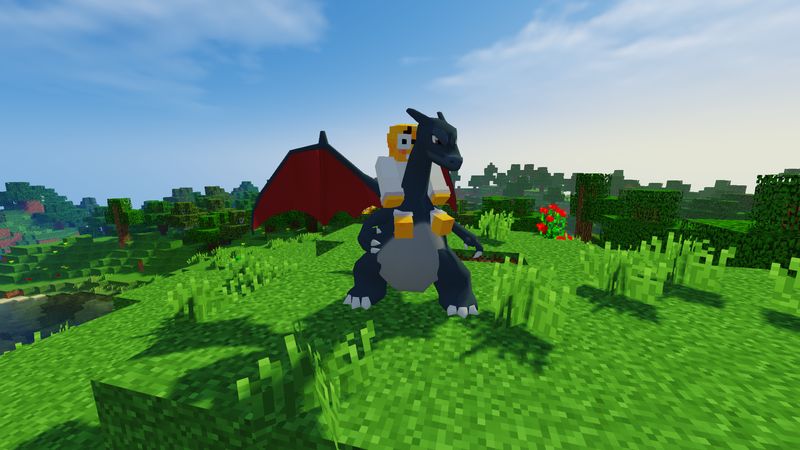 Admin on Shiny Charizard. Admin on Shiny Charizard.