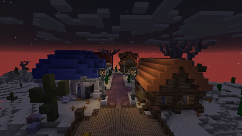 Each biome has it's own town Each biome has it's own town